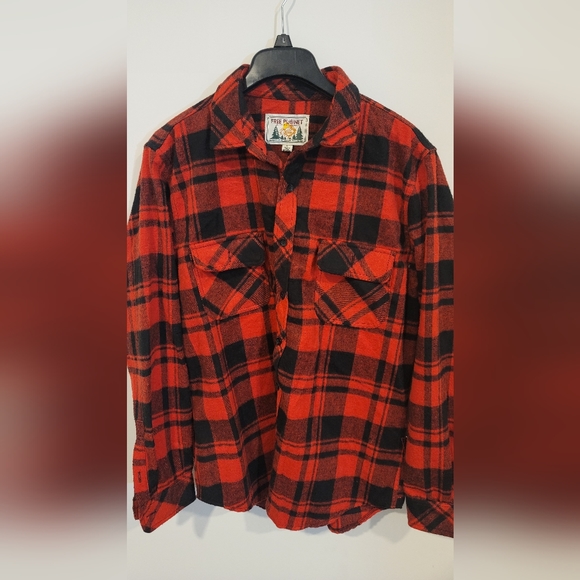 Free Planet Plaid Hoodie Men Large - Picture 7 of 9